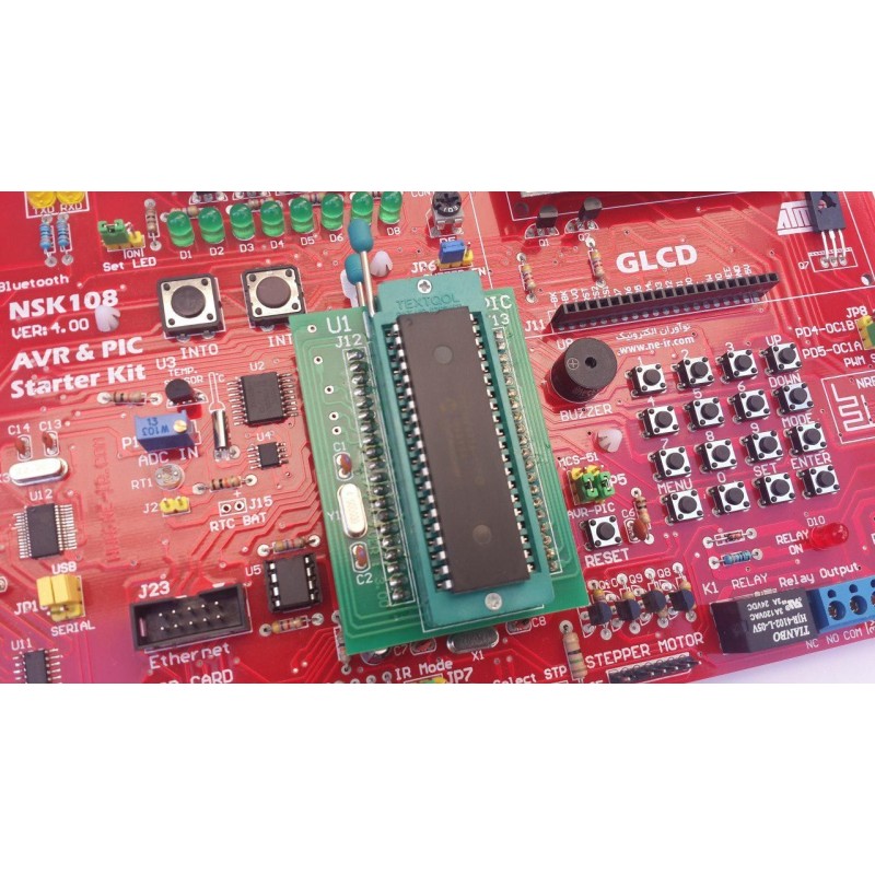 برد آموزشی میکروکنترلرهای AVR , PIC , MCS-51 و PC Interface