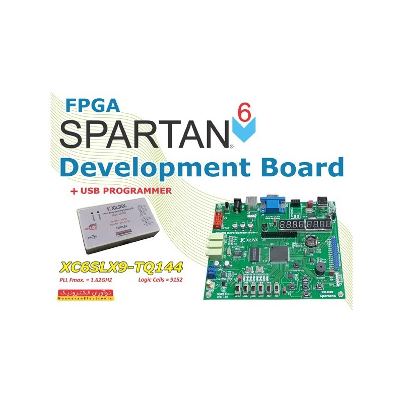برد آموزشی FPGA های XC6SLX9 - XILINX (سری Spartan6) مدل NSK118