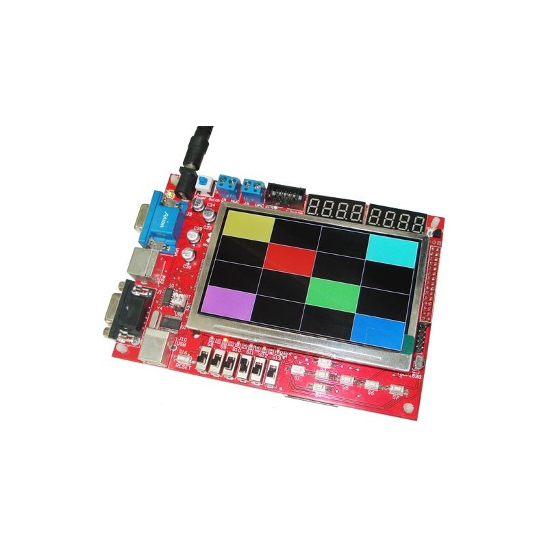 برد آموزشی FPGA های XC3S500EPQ208 - XILINX (سری Spartan3E) مدل NSK114  نسخه 2