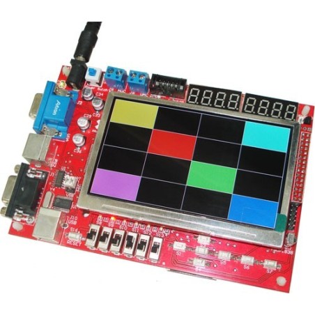 برد آموزشی FPGA های XC3S500EPQ208 - XILINX (سری Spartan3E) مدل NSK114  نسخه 2