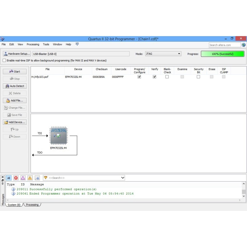 پروگرامر USB چیپ FPGA و CPLD های ALTERA مدل USB Blaster