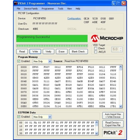 پروگرامر و خطایاب USB میکروکنترلرهای PIC مدل PICKIT2
