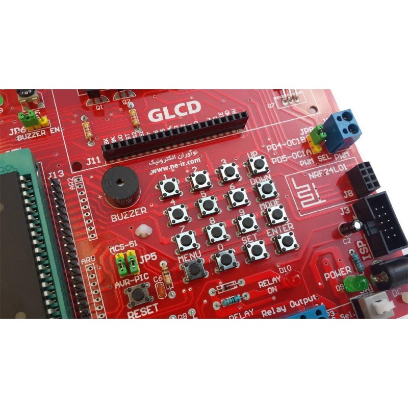 برد آموزشی میکروکنترلرهای AVR , PIC , MCS-51 و PC Interface